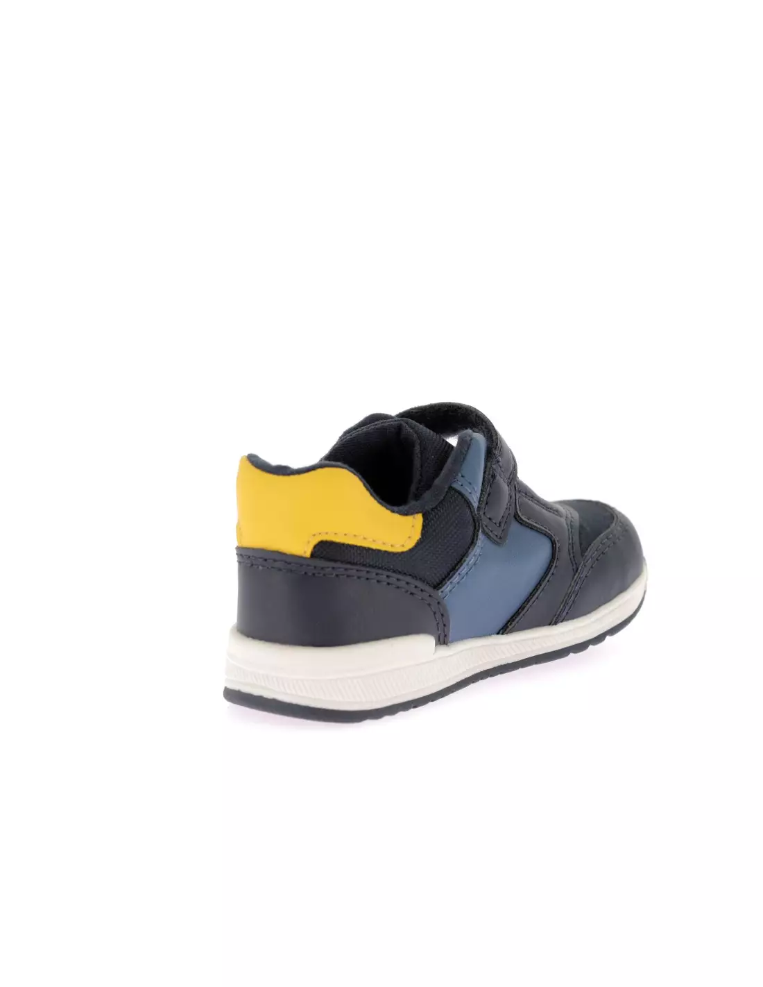 GEOX B RISHON - Baskets BLEUMARINE/JAUNE