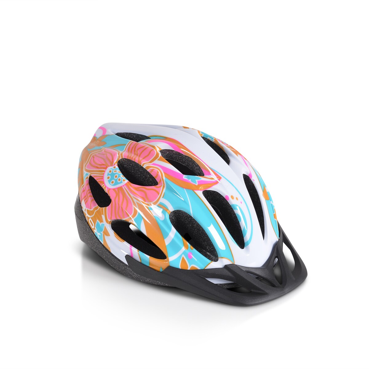 Byox Kinder Schutzhelm Y02 Größe L 58-62 cm, 17 Löcher,einstellbar, LED-Licht pink