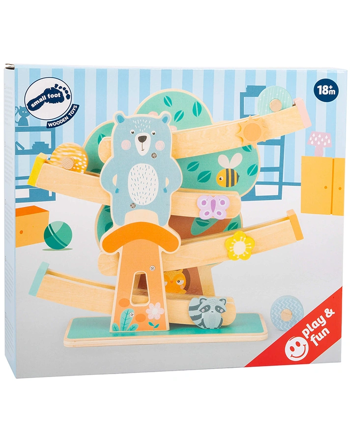 Kugelbahn PASTELL 4-teilig aus Holz