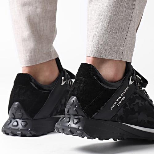 Baskets Alpha Runner Low Top Reflective Camouflage All Black
