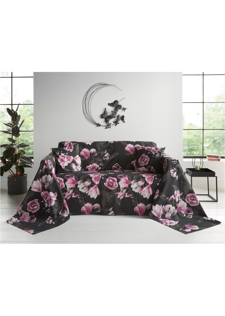 Couvre-lit à fleurs de magnolia