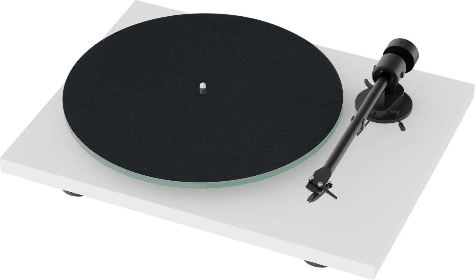 Pro-Ject T1 EVO BT Blanc   cellule Ortofon OM 10 Platines vinyle hi-fi