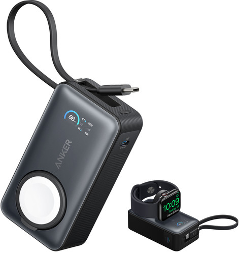Anker MagGo Powerbank met Snelladen 10.000 mAh Zwart