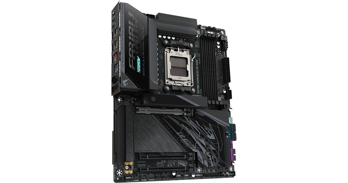 GIGABYTEX870E AORUS ELITE X3D socket AM5 moederbord  (Zwart, RAID, 5 Gb-LAN, WLAN, BT, Sound, ATX)