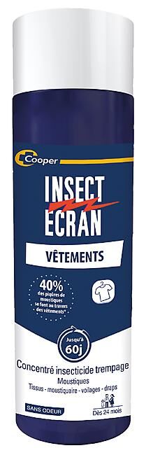 INSECT ECRAN - ANTI MOUSTIQUES REPULSIF VETEMENT TREMPAGE 200 ML