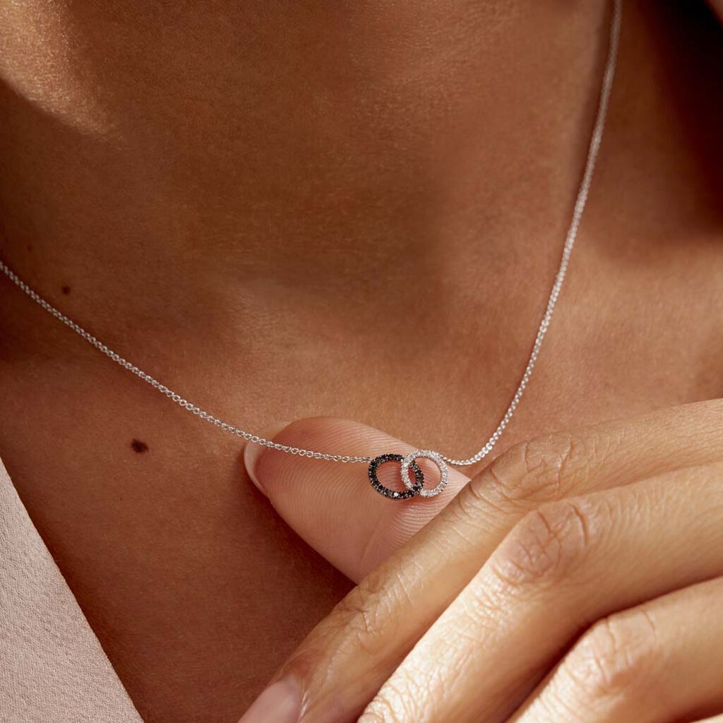 Collier Bella Or Blanc Diamant