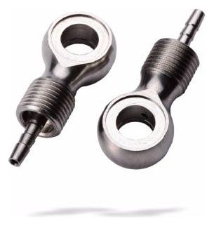 Flacon de 25 Banjos BBB Argent pour Durites Sram / Avid - ID 2.1mm