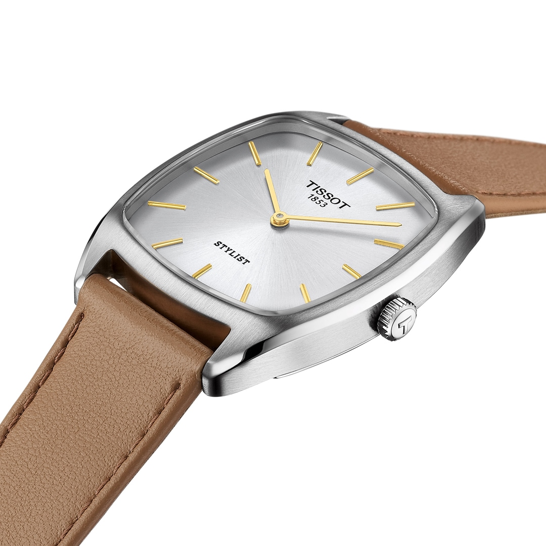 Tissot Stylist Silbrig / Beige