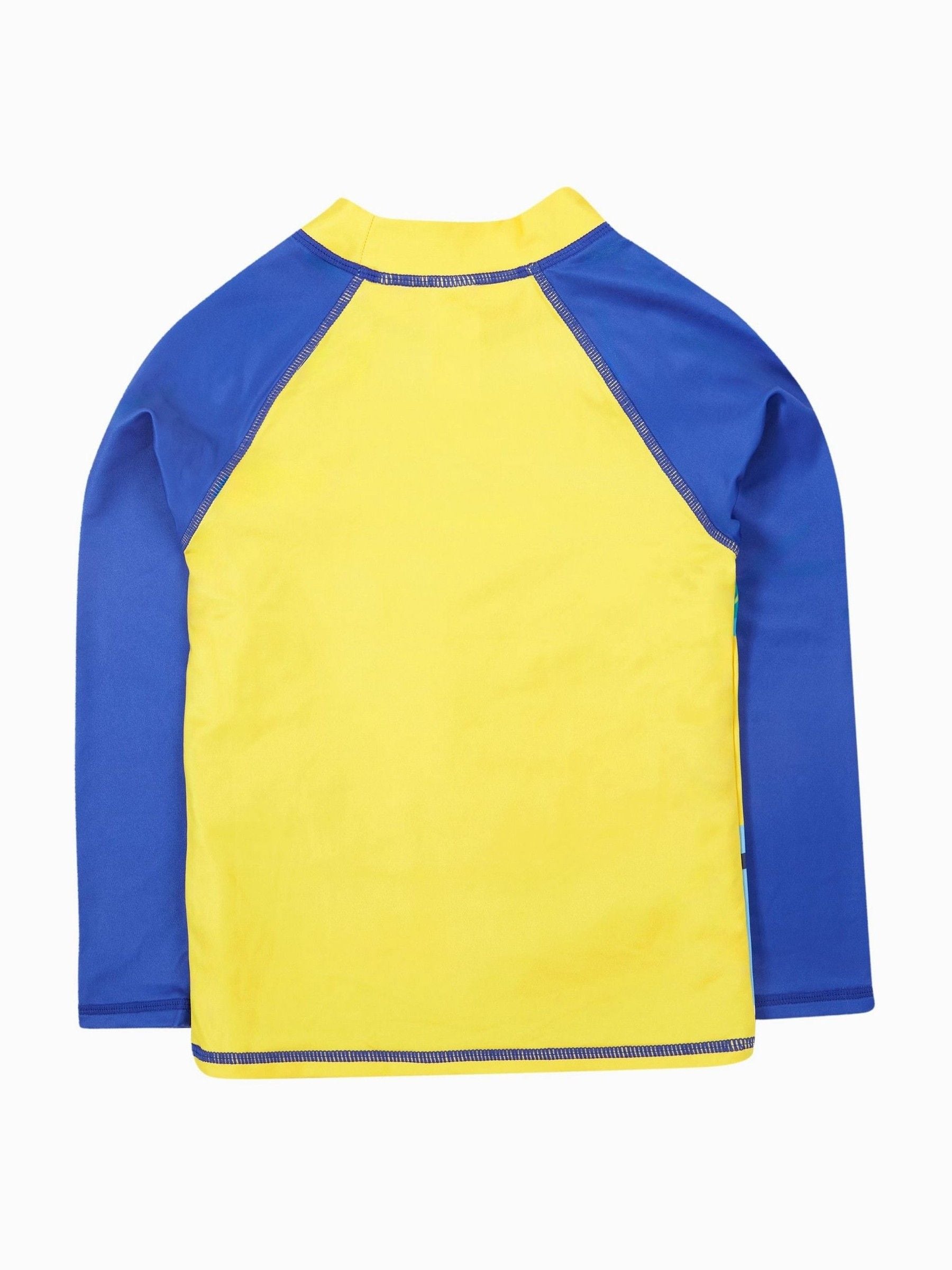 Marineblauw - Frugi Rainbow Sun Safe Rash Vest - Badkleding