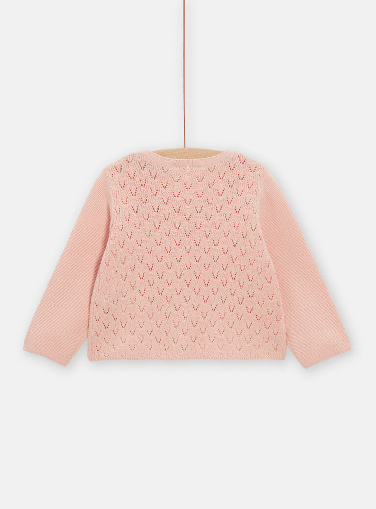Cardigan rose pour bébé fille