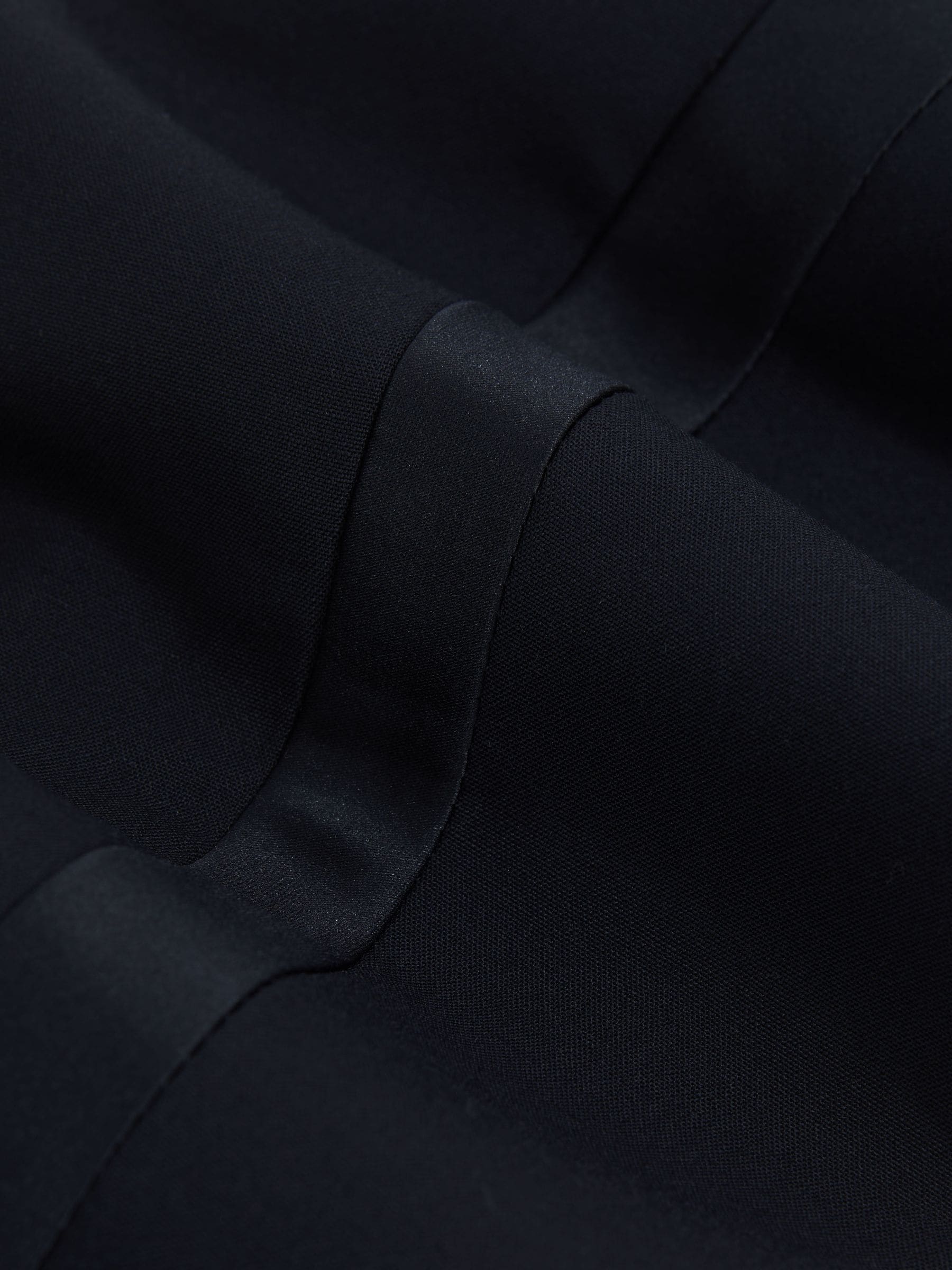 Marineblauw - Reiss Knightsbridge Tuxedo broek van satijn met strepen
