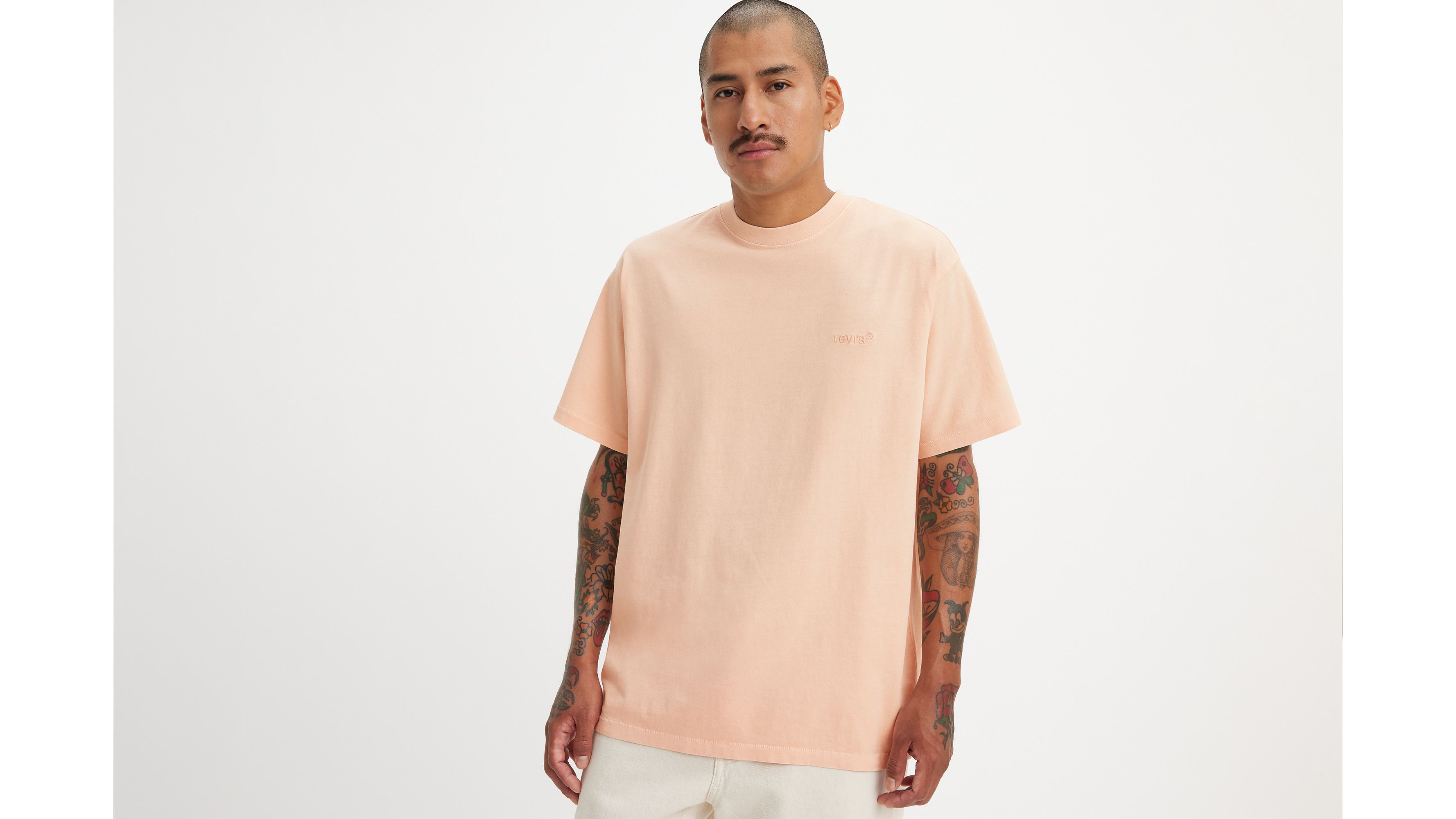 Levi's® t-shirt vintage Red Tab™ - Garment Dye Pale Peach - Orange