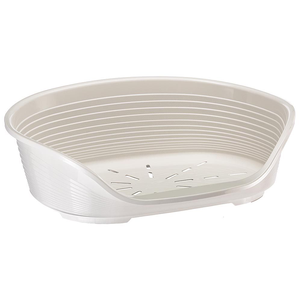 Ferplast panier chien en plastique siesta deluxe 8, lit pour chien, niche chien intérieur, panier pour chiens avec antidérapant,