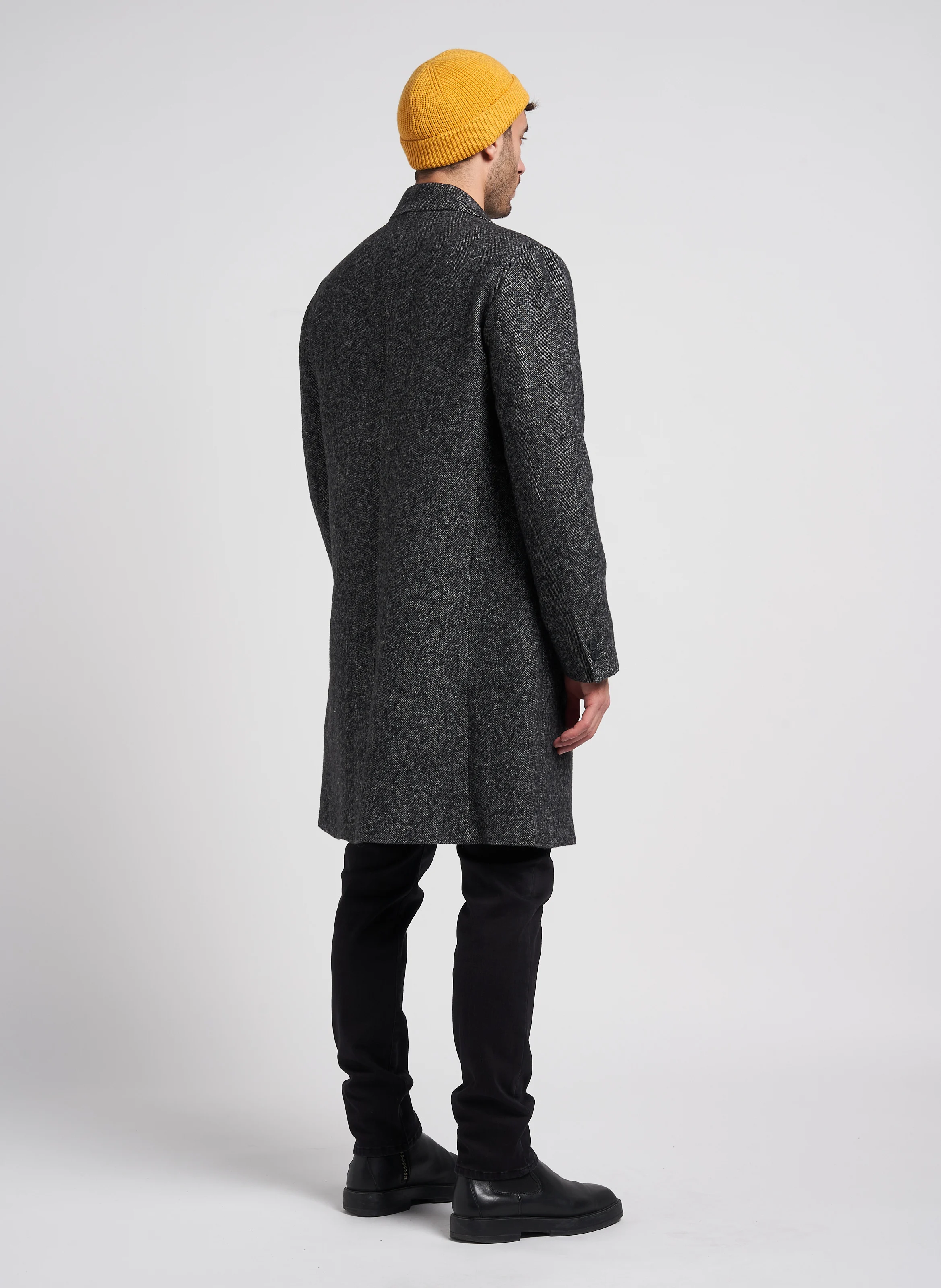Pull col rond en cachemire| Noir