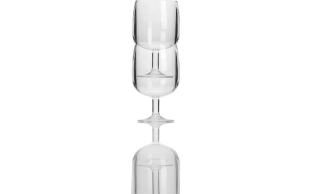 Flamefield Wine Goblet Weinglas stapelbar 2 teilig 260 ml