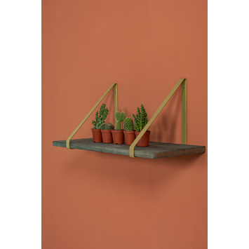 Plankdrager messing metaal 2 stuks