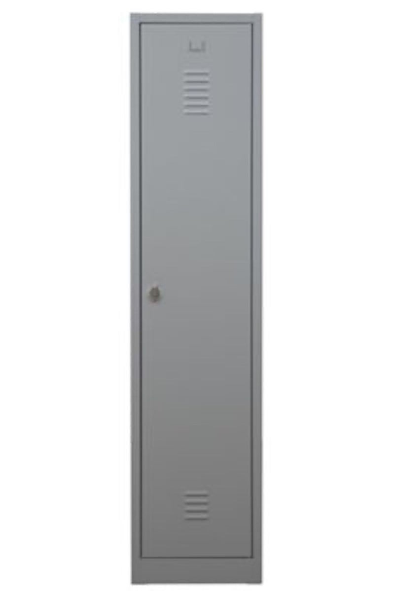 PROREGAL Garderobekast Camel 1 Compartiment HxBxD 180 x 41 x 50 cm Hangslot Grijs