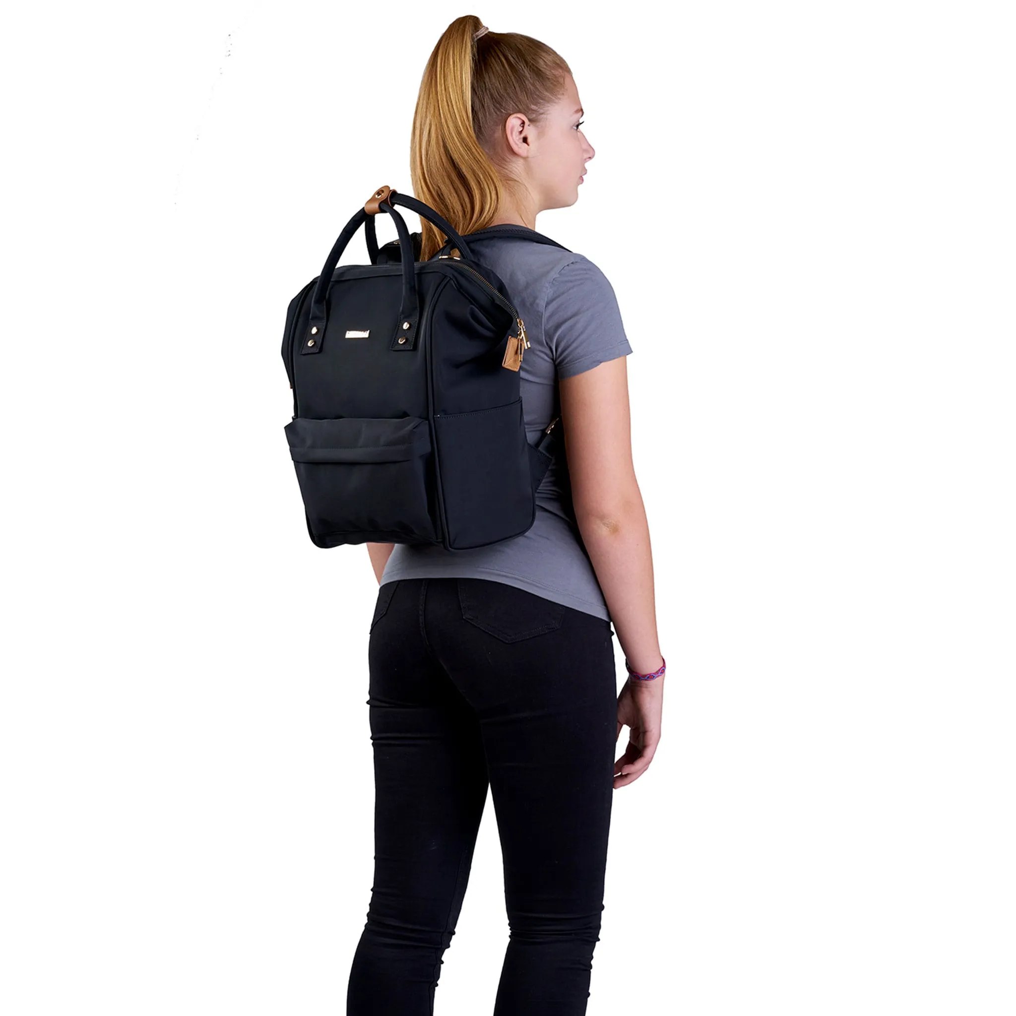 BabaBing Sac à Couches à Dos Mani - Noir