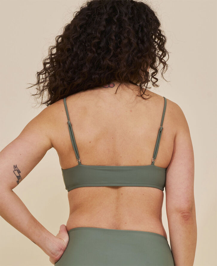 Cartel Copenhagen Sanur bandeau justerbar bikini top Army