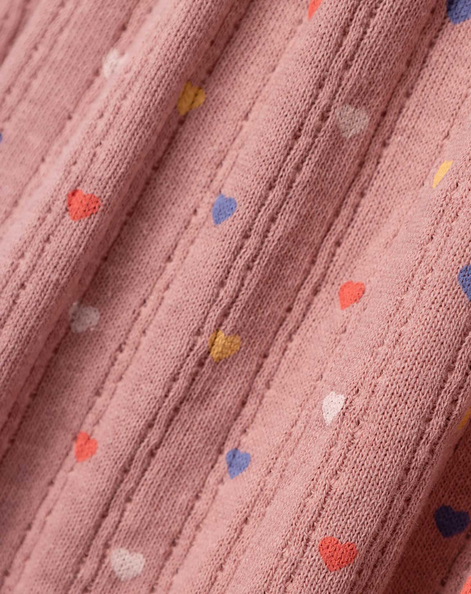 Langarm-Kleid NBFBELLAS HEARTS in ash rose