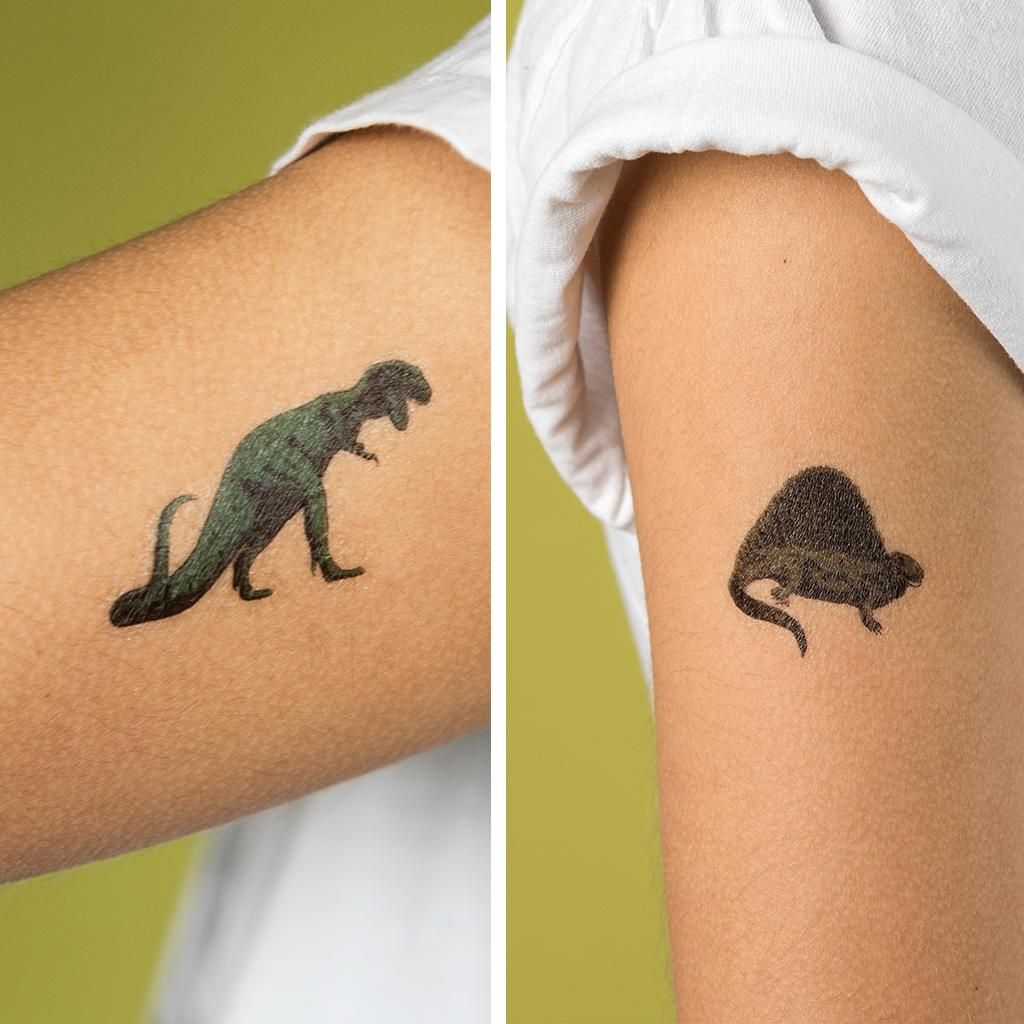 Tatouages temporaires dinosaures Rex London