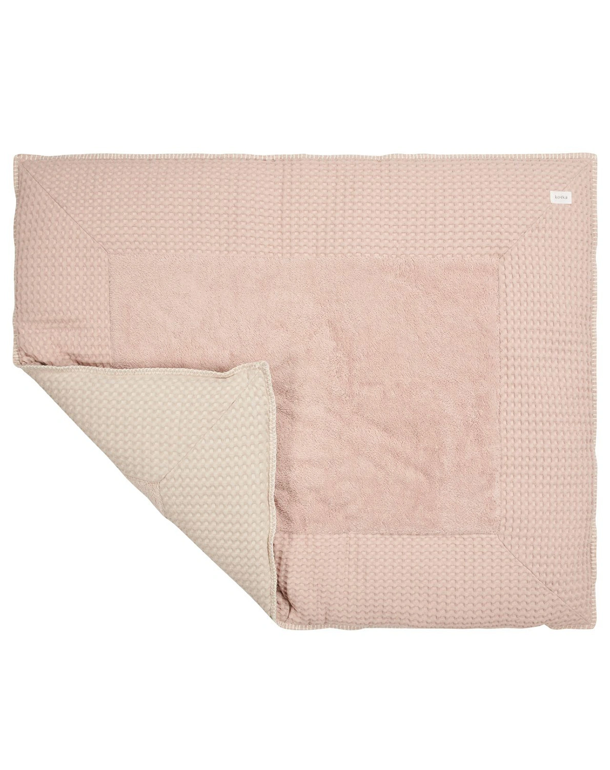 Krabbeldecke AMSTERDAM (75x95) in rosa salt/sand