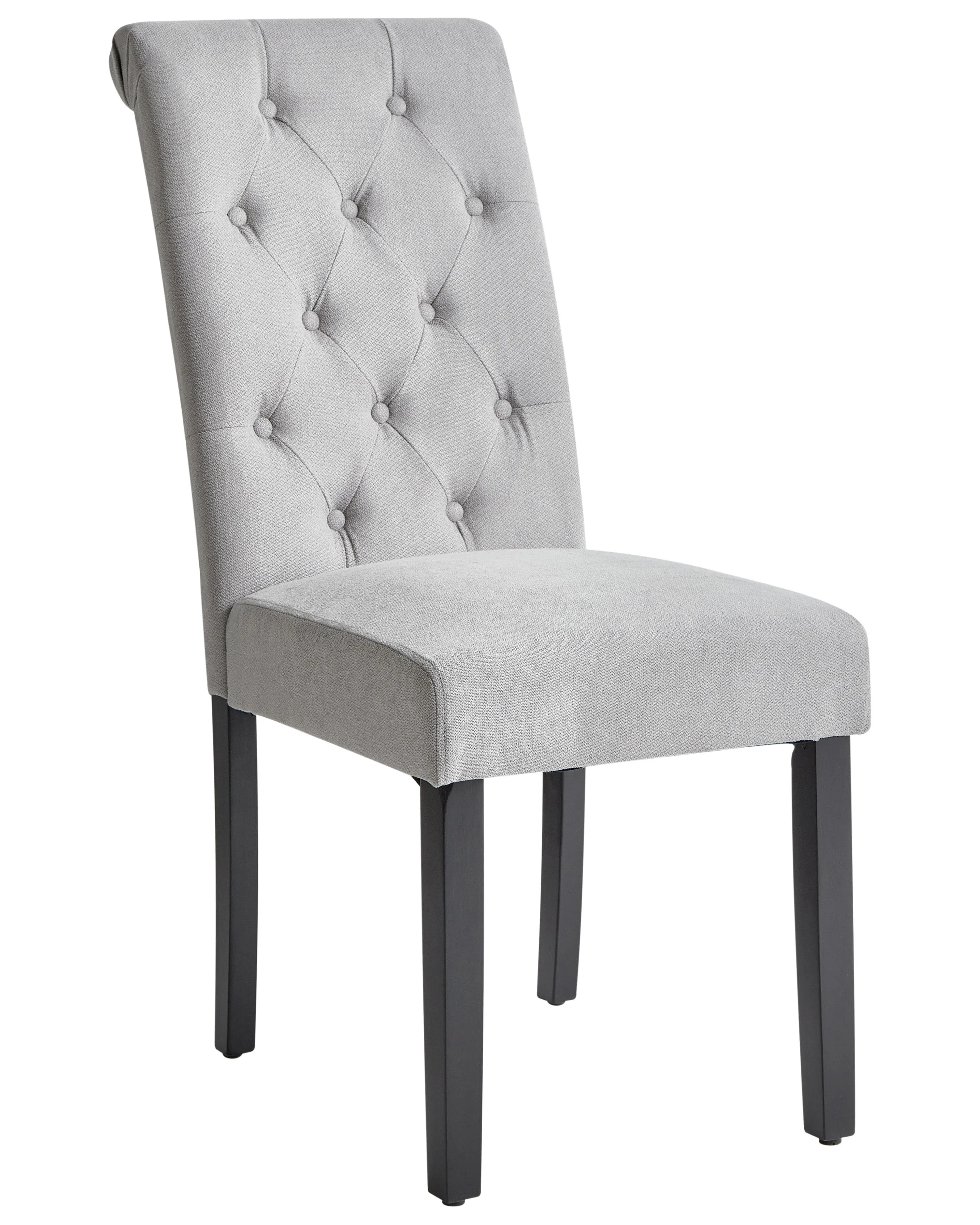 Set van 2 eetkamerstoelen VELVA Stof Grijs