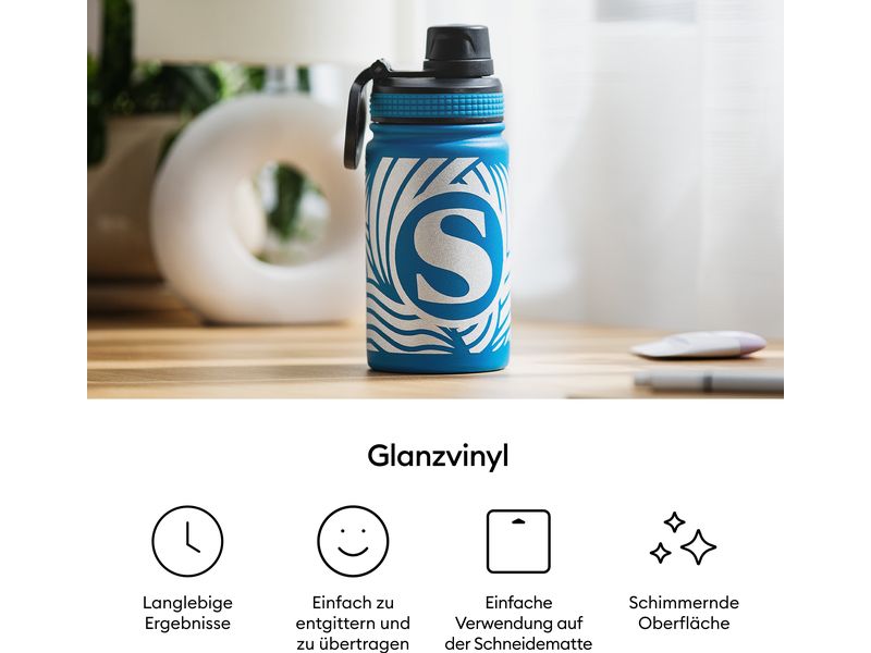Cricut Vinylfolie Permanent Musterpack Glanz 30.5 x 61 cm Klebefolie holographisch Starterset 3 Stück