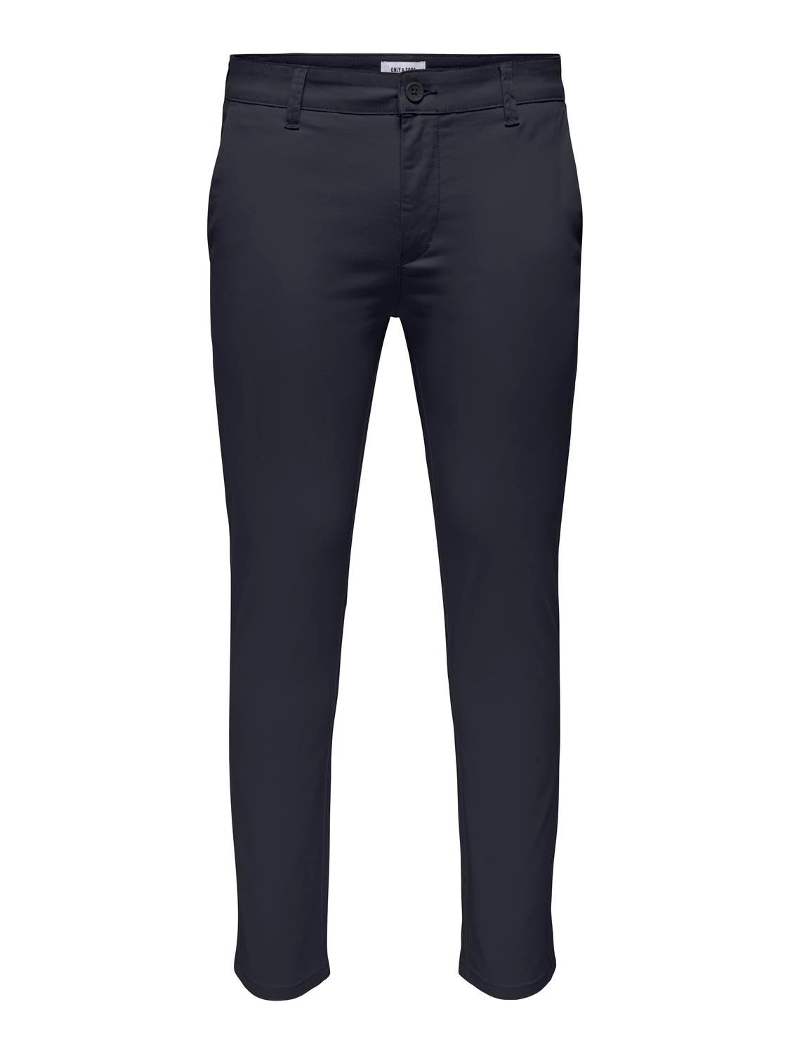 ONSMARK Slim Fit Chino Hose Dark Navy