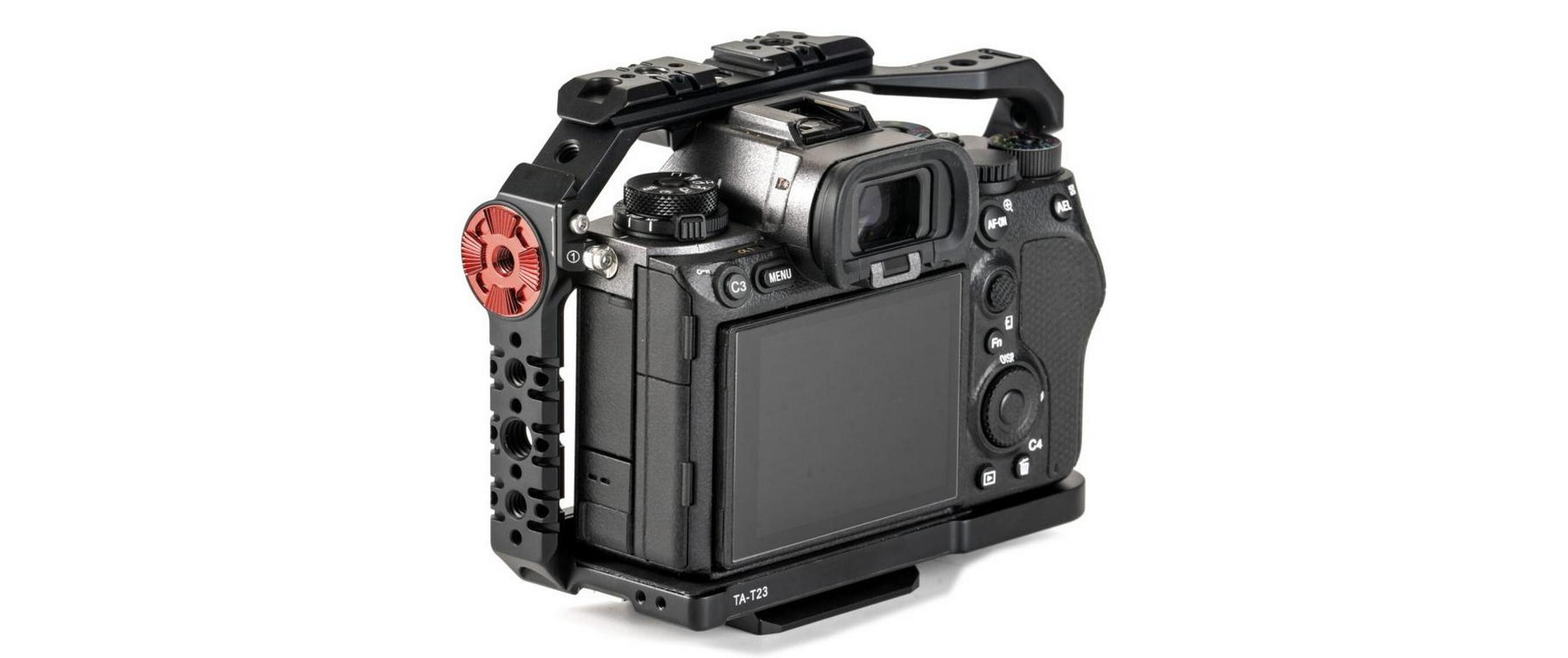 Full Camera Cage für Sony a1 - Tactical GrayBietet eine schützende Panzerung und verbessert die Funktionalität der Kamera