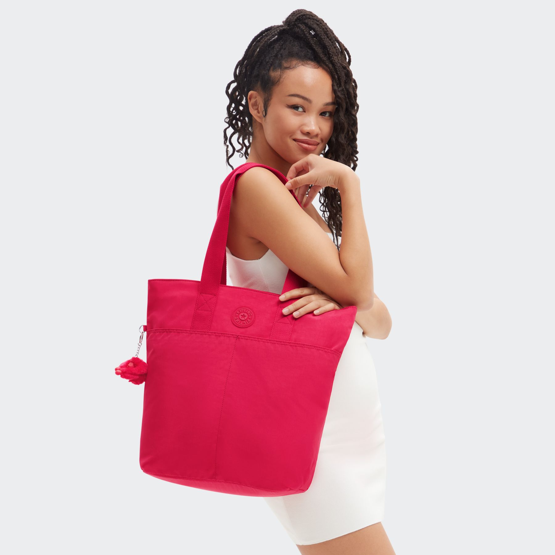 HANIFA Grand Fourre-Tout avec Compartiment pour Ordinateur - Confetti Pink