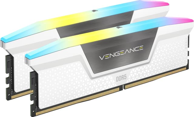 Corsair Vengeance RGB DDR5 RAM 32GB 5600Mt/s CL36 (hvid)