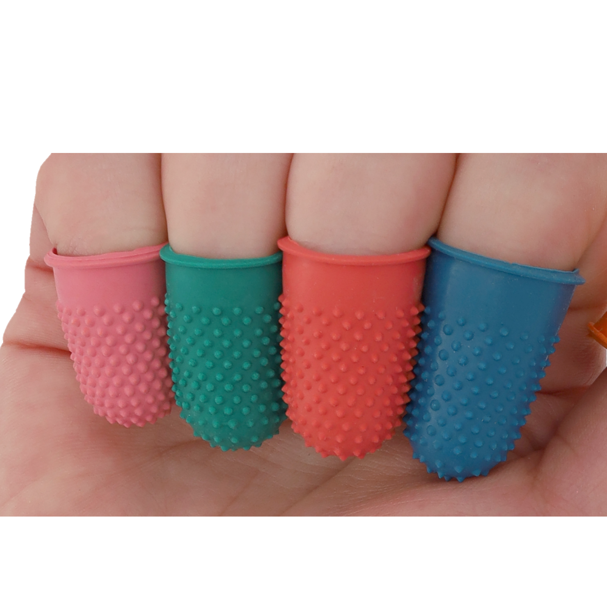 (10er Set) Silikon Näh Fingerhut Protector Finger Schutz Kappe Mercerie Zubehör - Bunt