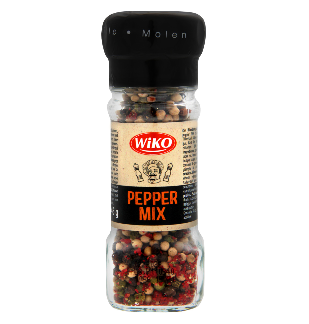 Wiko Gewürzmühle Pfeffer Mix bunt 45g MHD:28.2.27