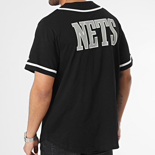 Chemise Manches Courtes Baseball NBA Brooklyn Nets 60357097 Noir