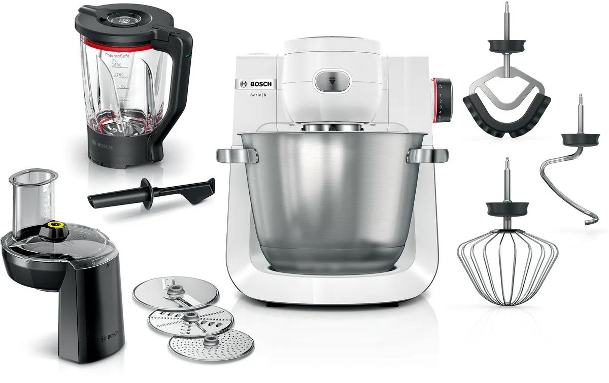Küchenmaschine Serie 6 MUMS6EW22 Edelstahl/Weiss<br>Multifunktionales Küchengerät