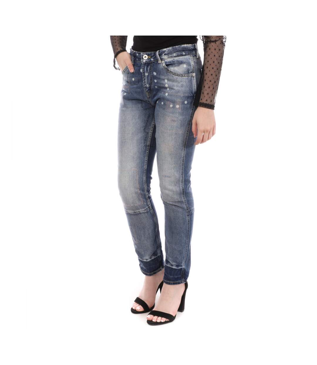 Jean Boyfriend Bleu délavé Femme Scotch & Soda Bandit