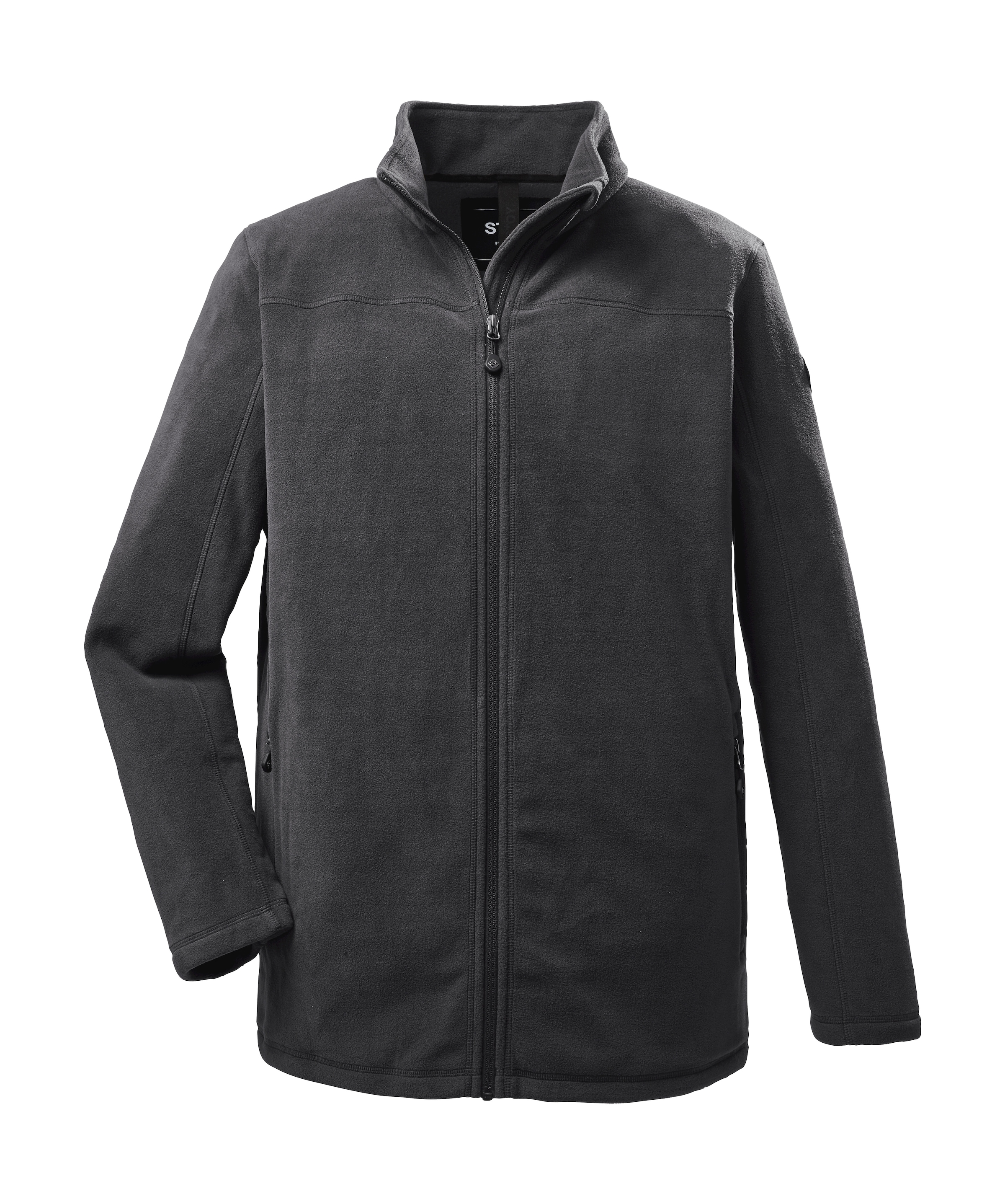 STOY Fleecejacke »STS 18 MN JCKT« Leichte Fleecejacke mit Stretch, Kinnschutz und Zipper-Taschen