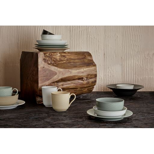 Lyngby Porcelæn Rhombe Earth Skål, Moss, Ø13 cm