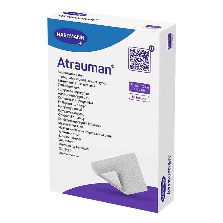 Atrauman 7,5x10 cm steril Kompressen, 50 St