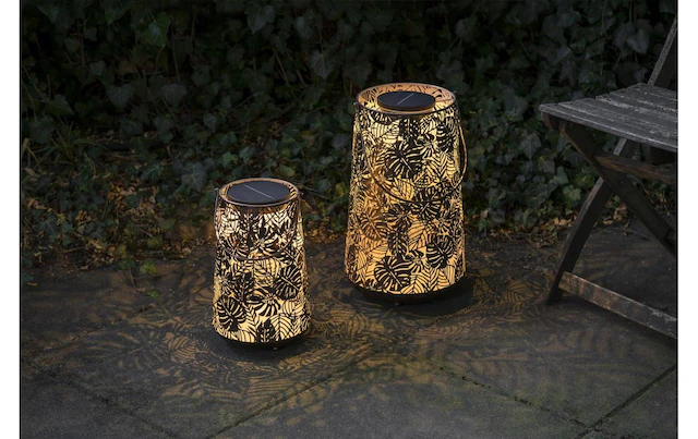 STT Laterne »Solar Antic Jungle 32.5 cm« Solar-Laterne im Jungle-Design aus Metall