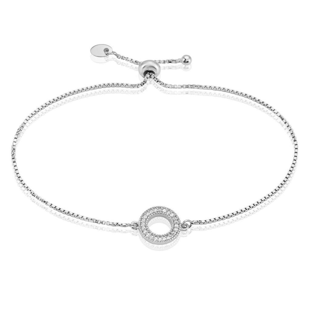 Bracelet Argent Blanc Anrai Oxydes De Zirconium