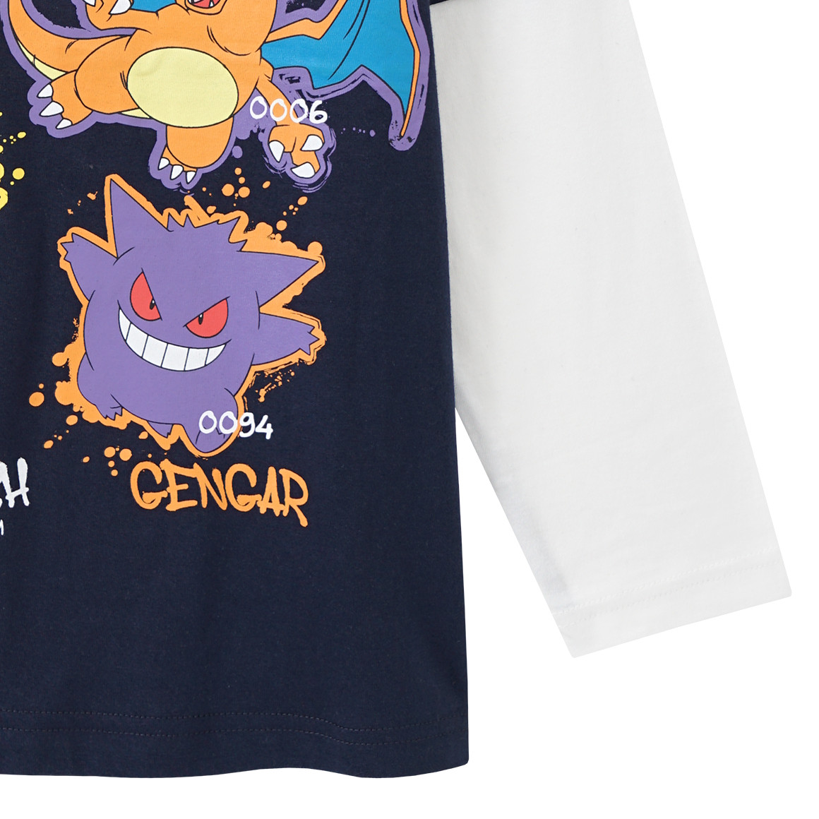 Topolino Pokémon Langarmshirt im Lagen-Look dunkelblau