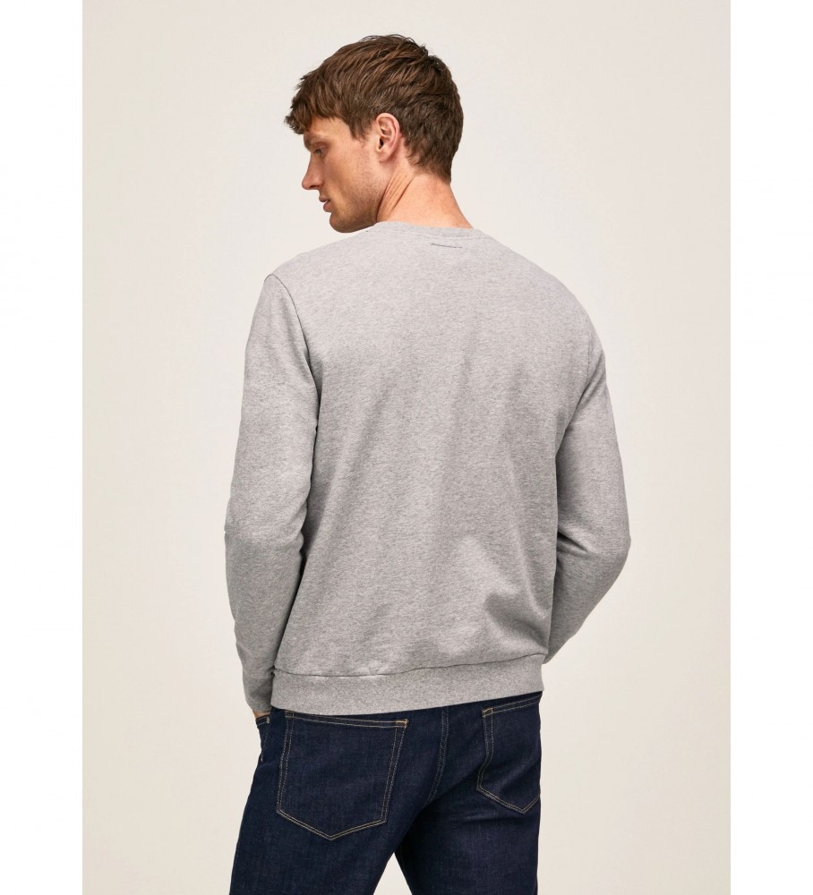 Moletom Hackett London Crew Logo Cinza