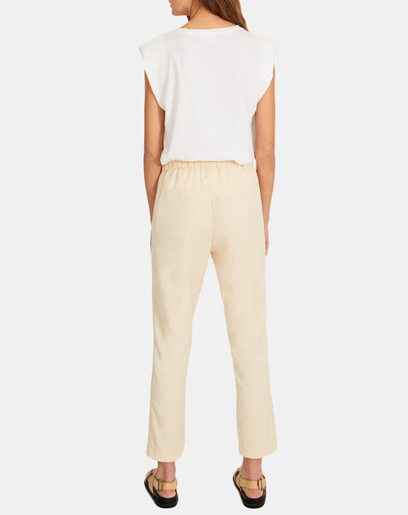 Yerse Pantalon  droit Amélia écru