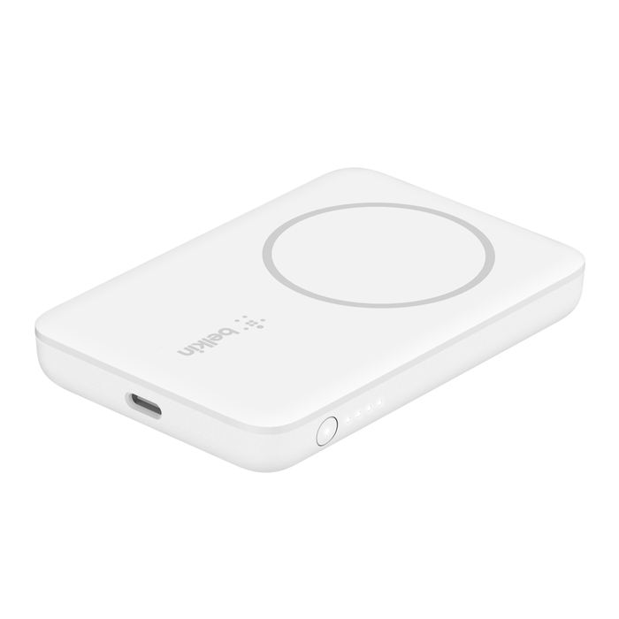 (7.5W) 2500mAh Boost Charge Magnetische MagSafe Wireless Powerbank USB C Ladegerät ab Apple iPhone 12 (BPD002BTWH) - Weiss