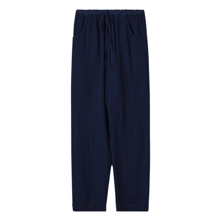 Xirena Pantalon Brinkley Gaze de Coton | Bleu nuit