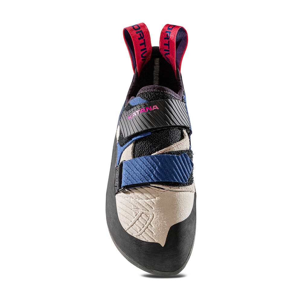 La Sportiva KATANA - Chaussons d'escalade Femme white/storm blue