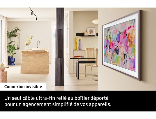 SAMSUNG - TV QLED 4K 125 cm TQ50LS03FA + VG-SCFA50BWBXC Noyer
