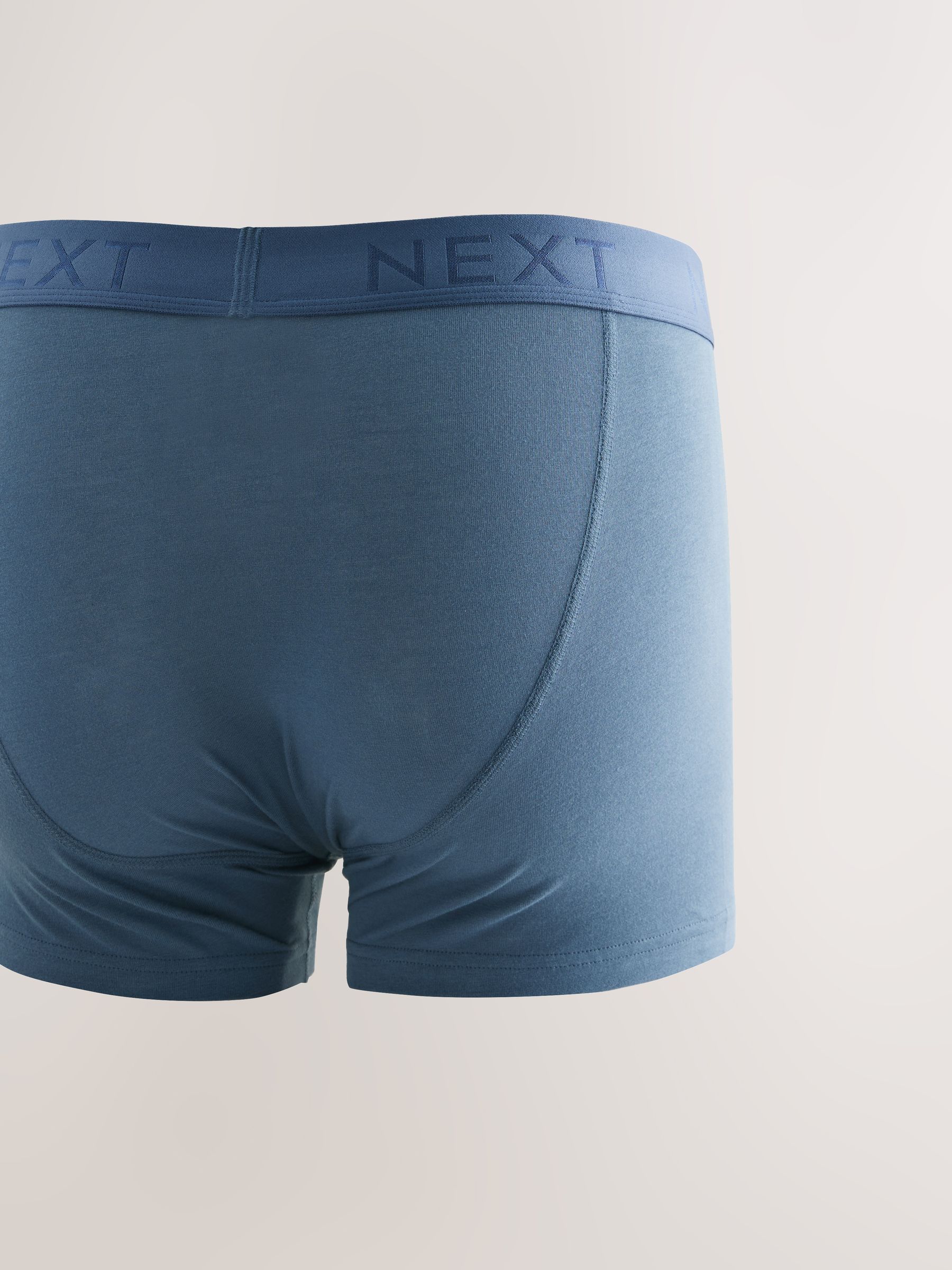 Blauw/grijs/ecru/rood/zwart - Verpakking van 5 - Boxershorts met A-voorkant